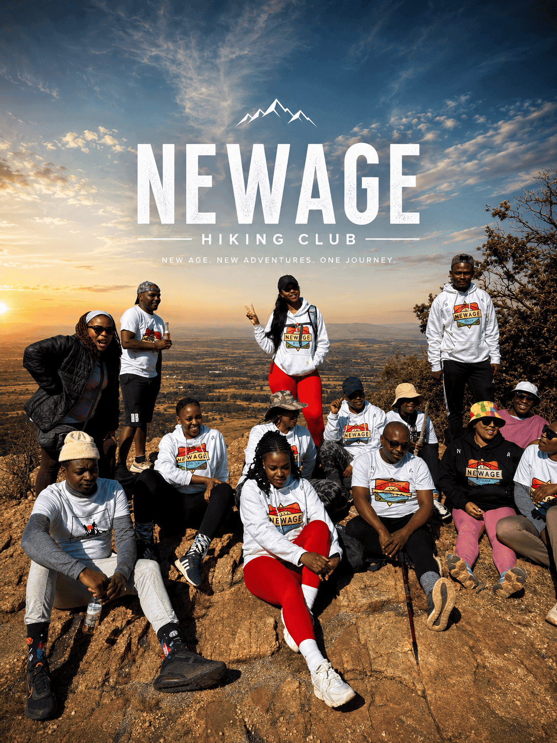 NewAge members on a trail
